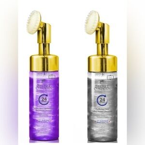 Secret Collagen BUNDLE of Lava Foam Cleansers Grape Stem Cell & Purifying Clay